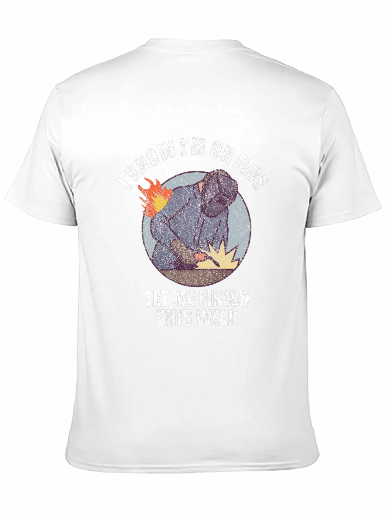 Black I Know I'm On Fire Welding T-Shirt view 11