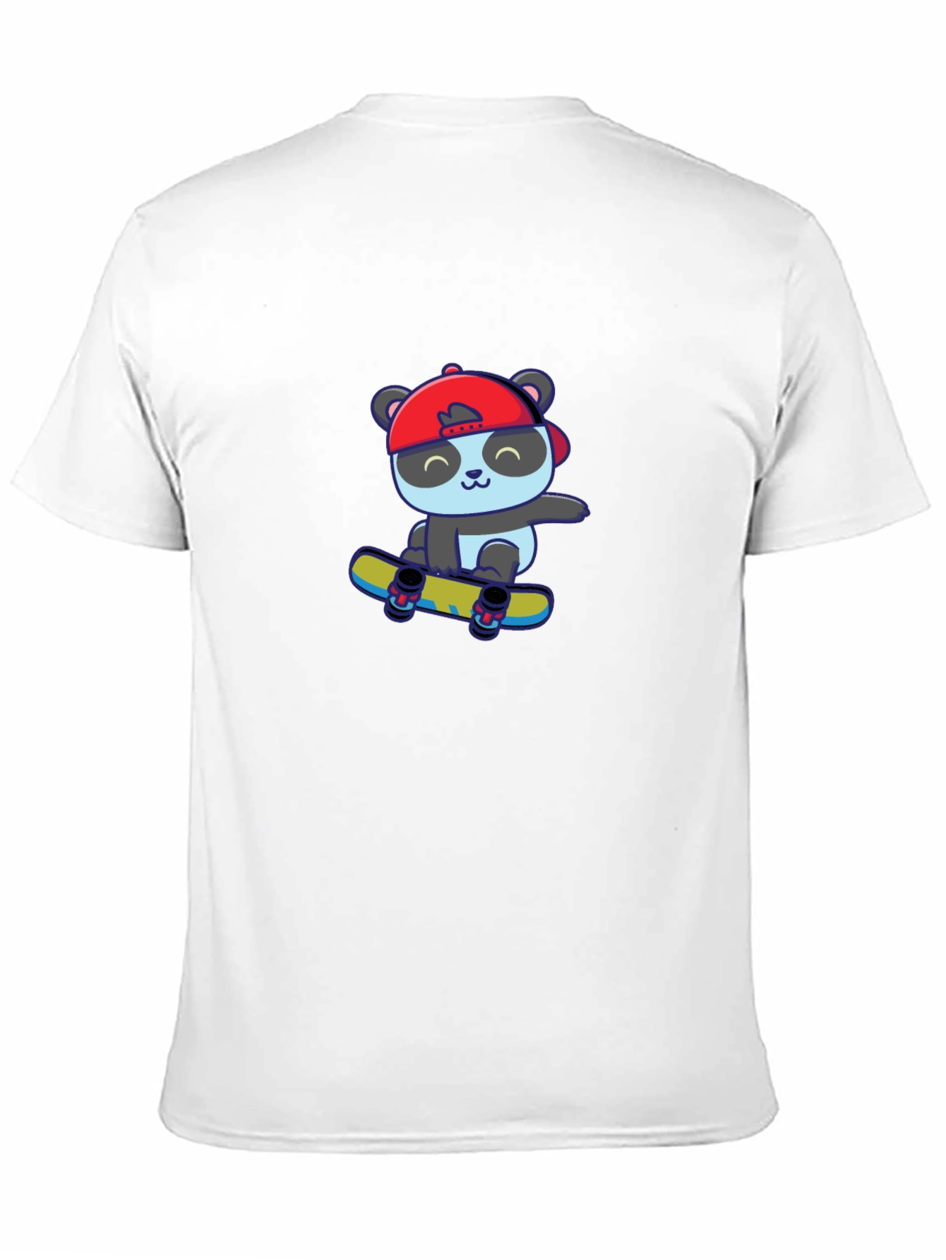 Black Skateboarding Panda Graphic Tee view 11