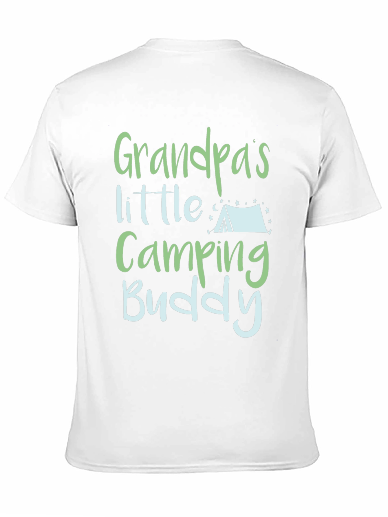 Black Grandpa's Little Camping Buddy T-Shirt view 11