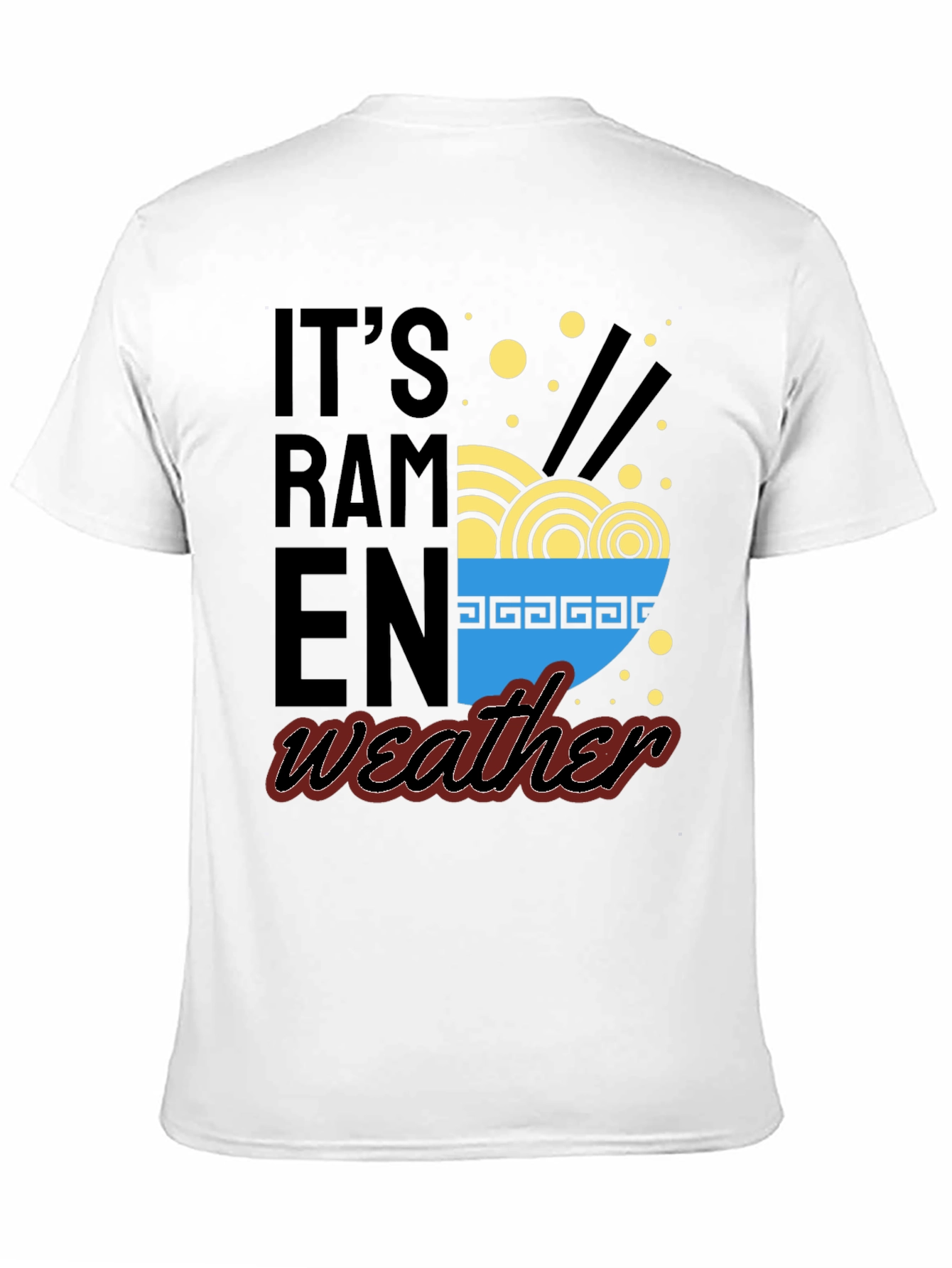 Black It's Ramen Weather Graphic Tee view 11