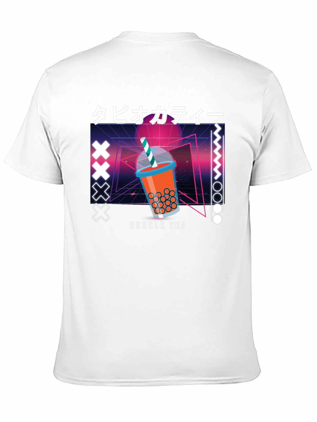 Black Bubble Tea Graphic Tee - Retro Design view 11