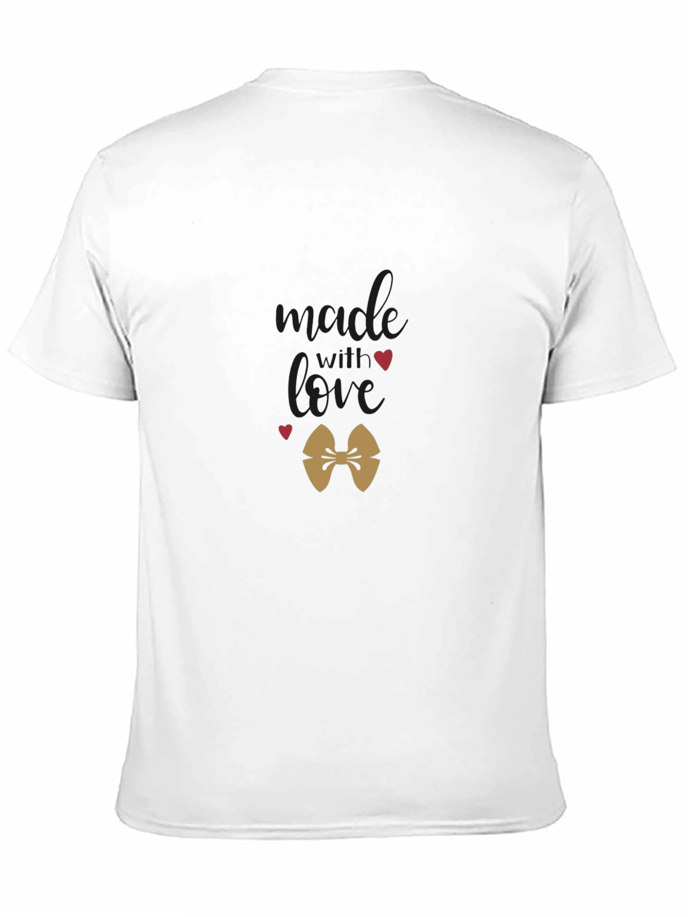 Black Made with Love T-Shirt - Unique Design view 11