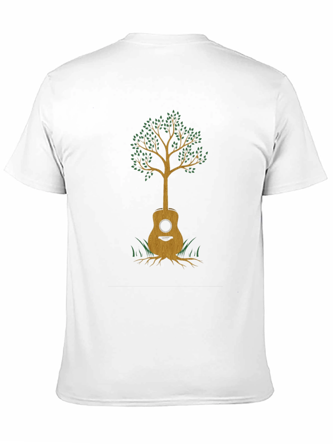 Black Guitar Tree Graphic Tee - Music & Nature view 11