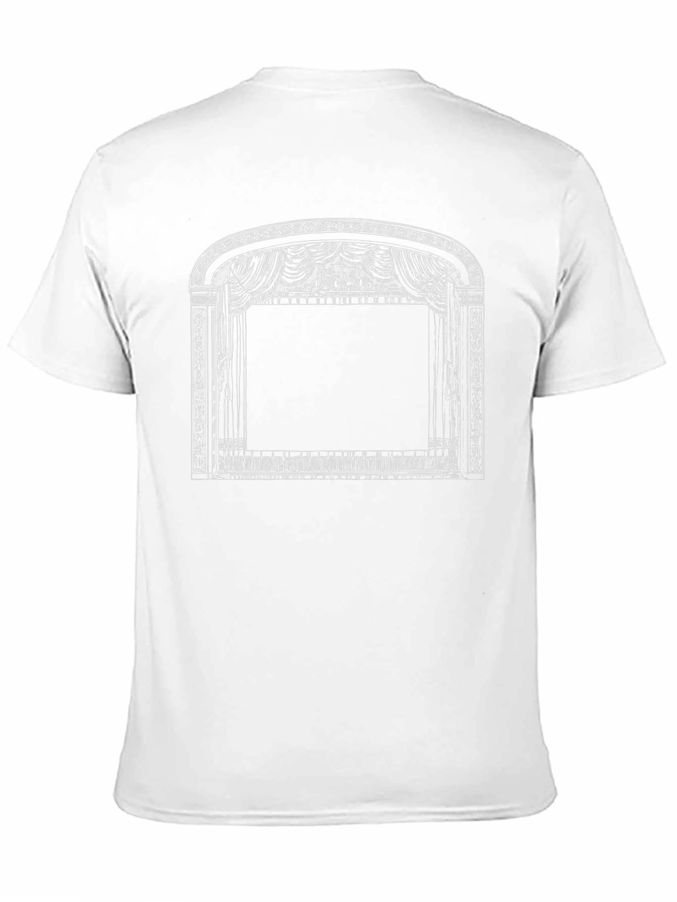 Black Vintage Theater Stage Graphic T-Shirt view 11