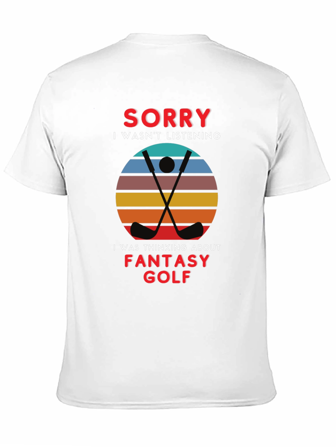 Black Fantasy Golf Graphic Tee - Sorry Wasn't Listening view 11