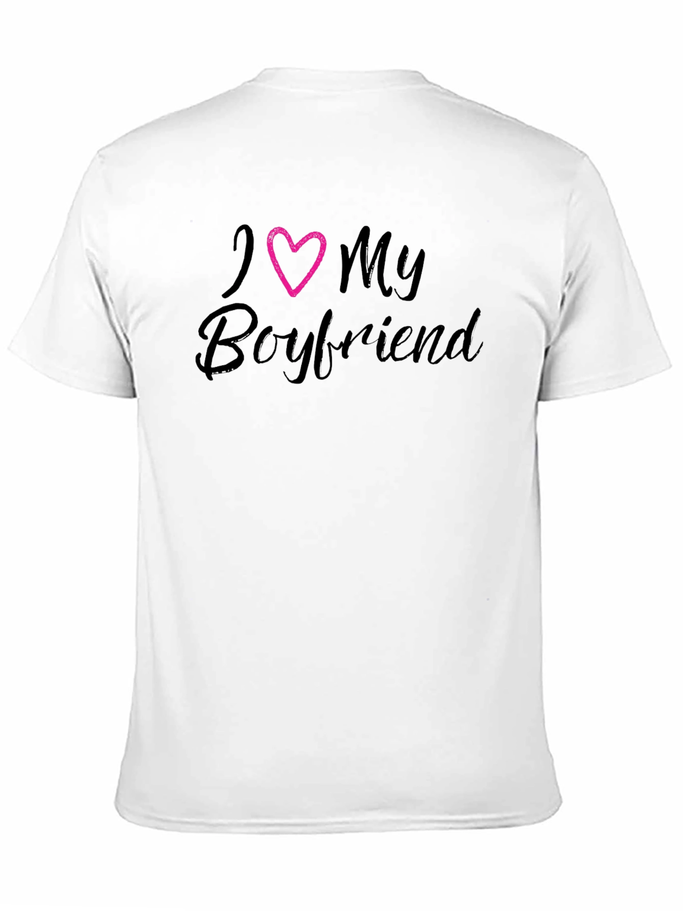 Black I Heart My Boyfriend Black T-Shirt view 11