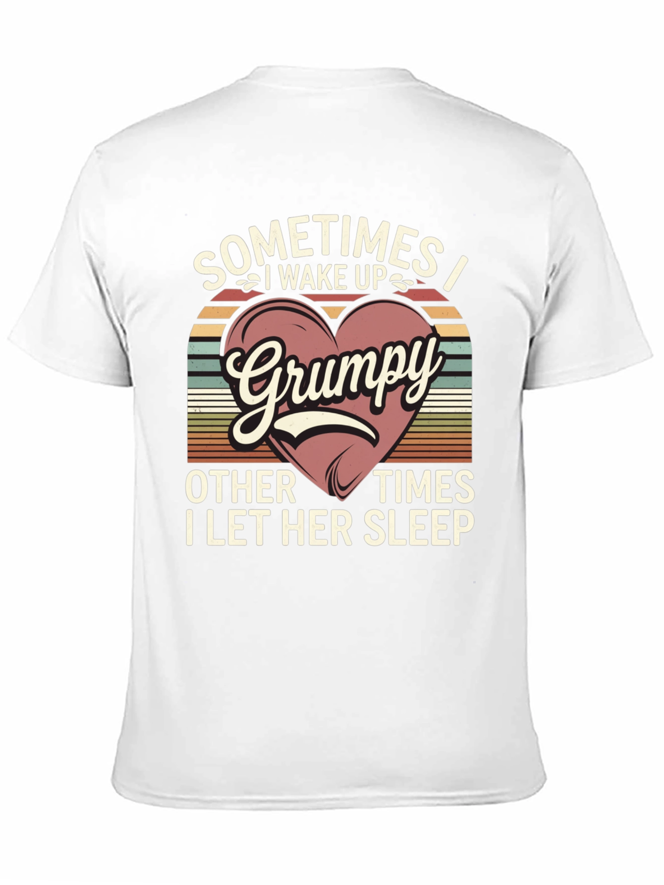 Black Grumpy I Wake Up T-Shirt view 11