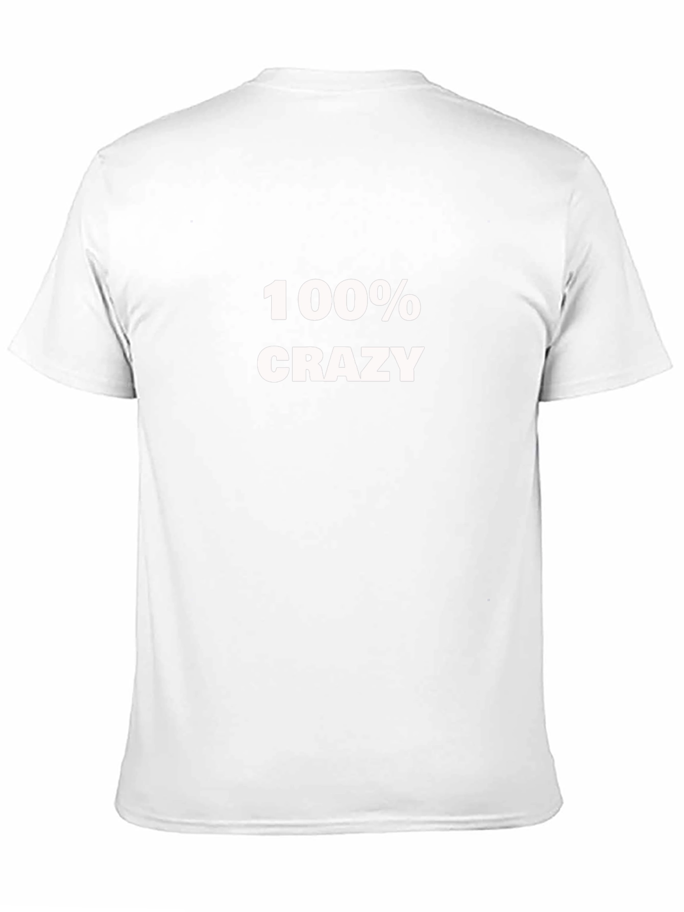 Black 100% Crazy Black T-Shirt view 11