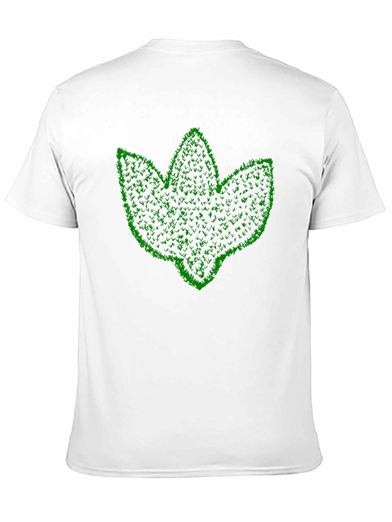 Black Leaf Graphic Print Black T-Shirt view 11