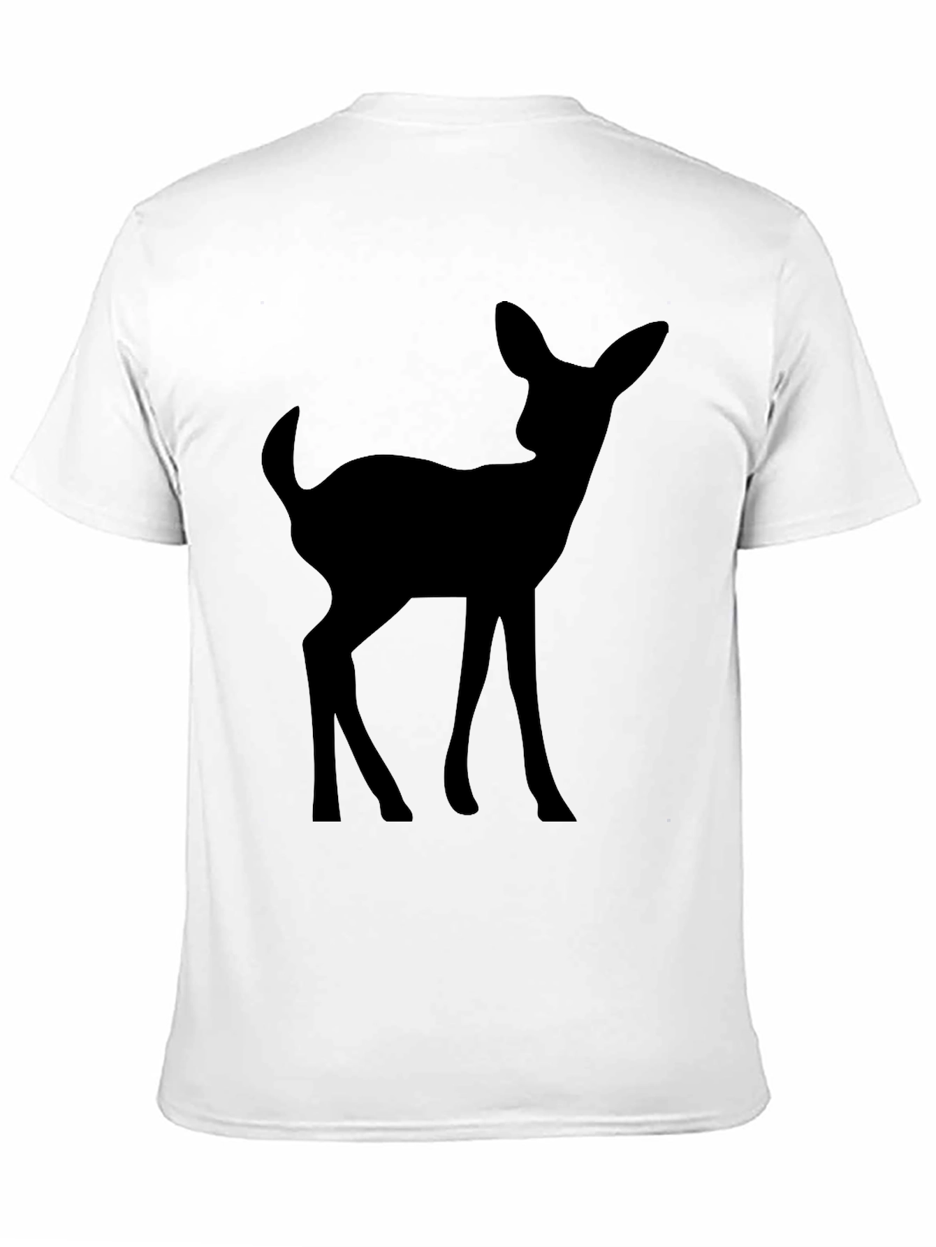 Black Black Deer Silhouette T-Shirt view 11