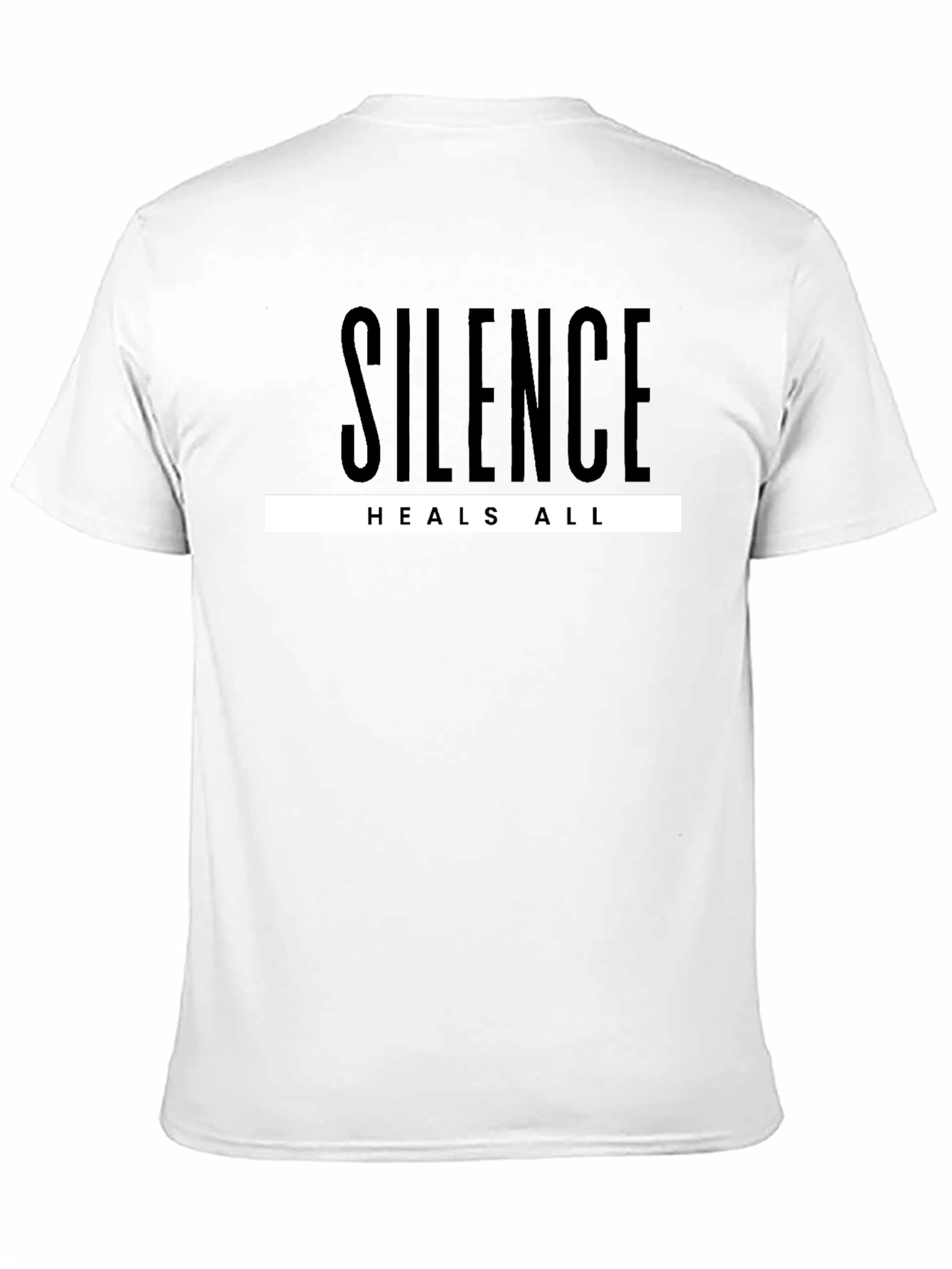 Black Silence Heals All Graphic Tee - Black T-Shirt view 11