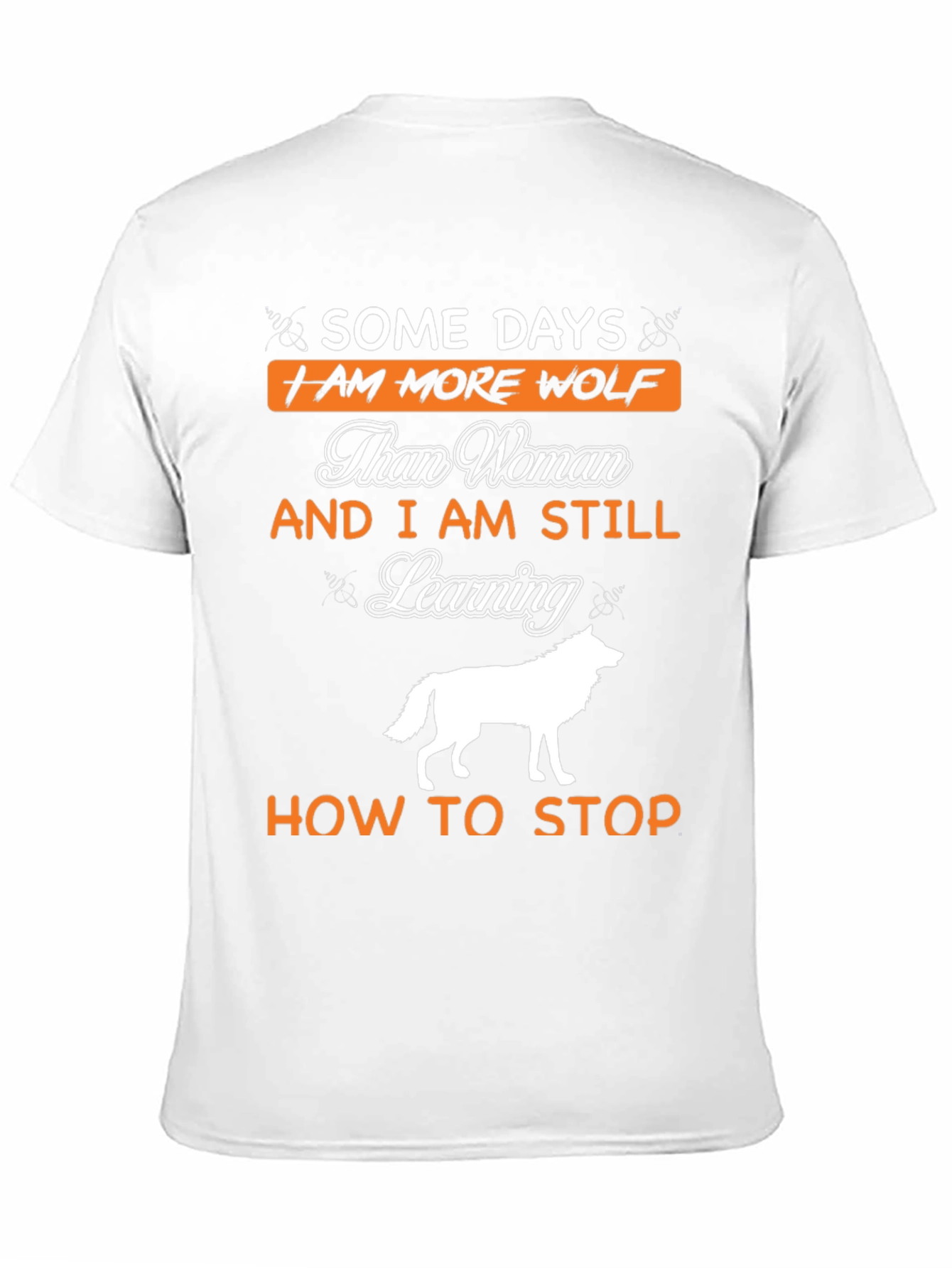 Black Some Days I am More Wolf T-Shirt view 11