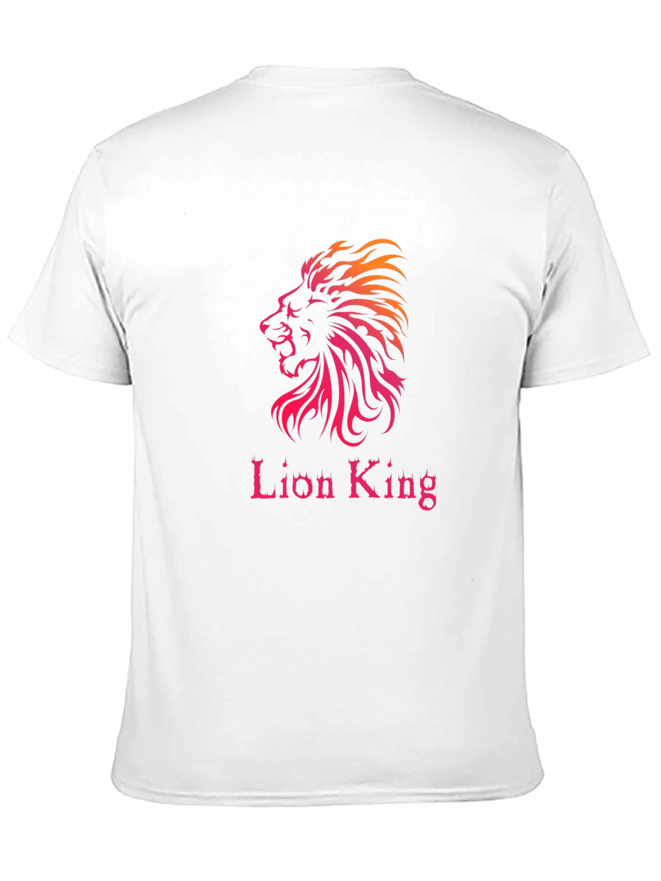 Black Lion King Graphic Print Black T-Shirt view 11