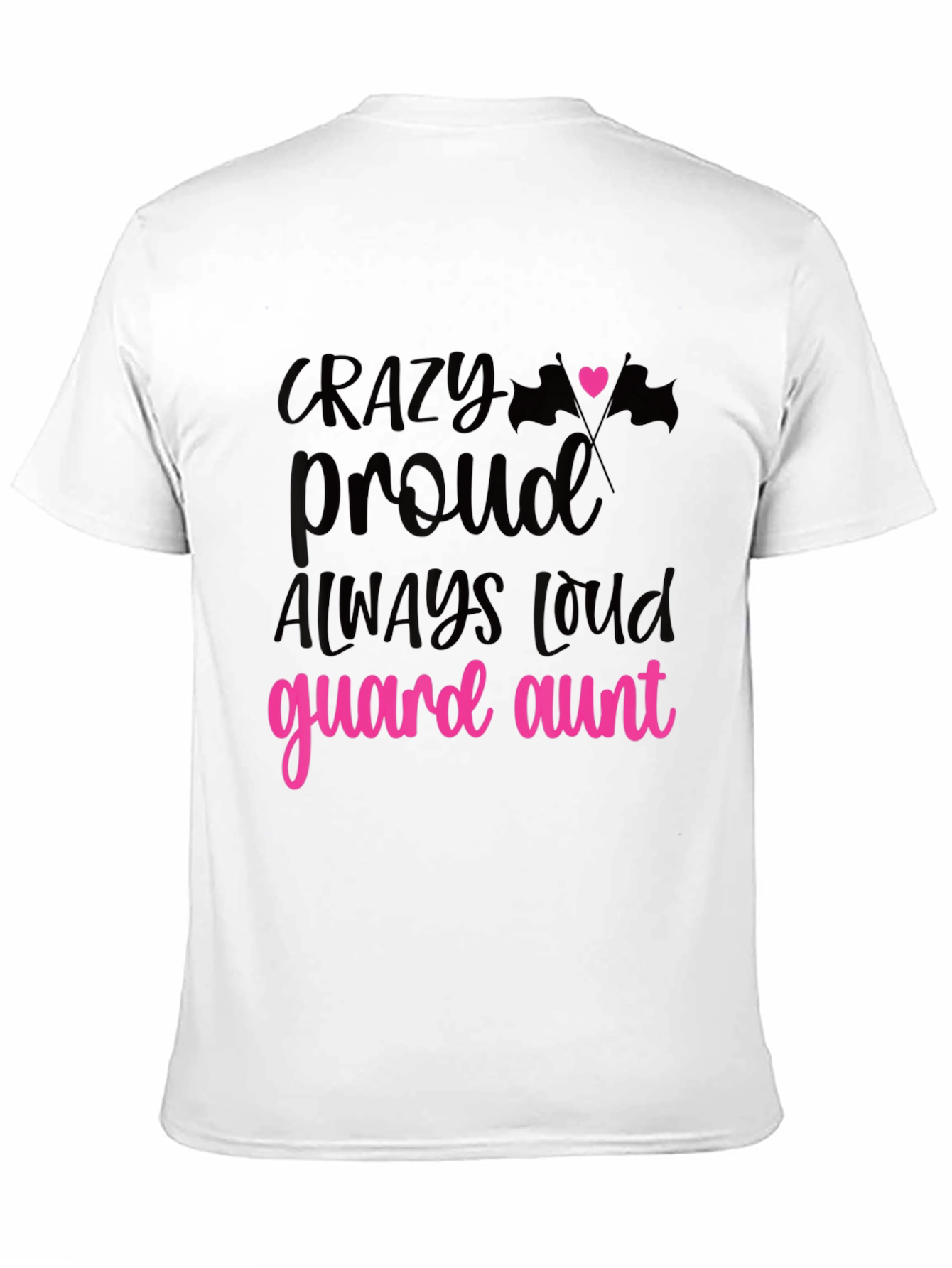 Black Crazy Proud Guard Aunt T-Shirt view 11