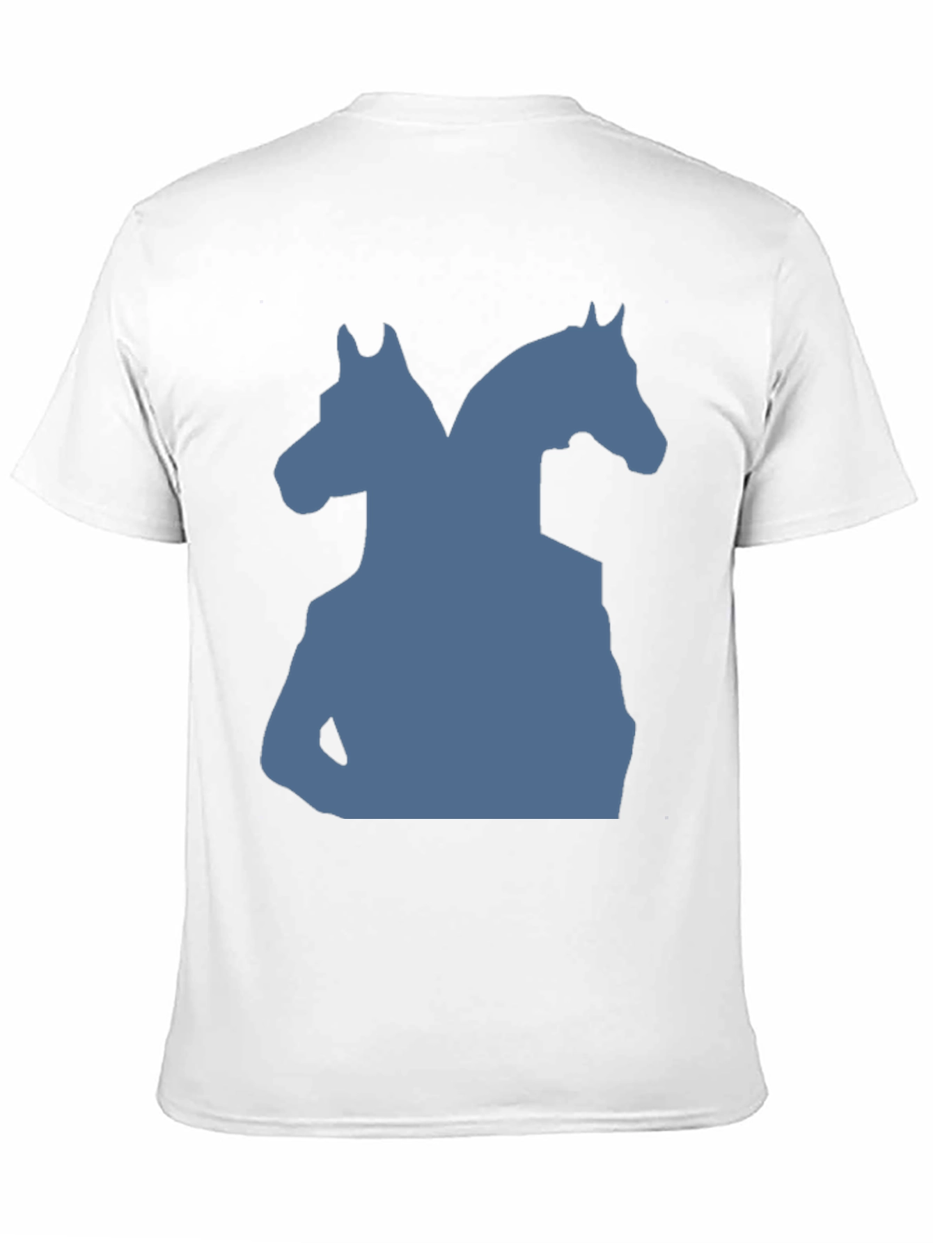 Black Two-Headed Horse Graphic Tee - Black view 11