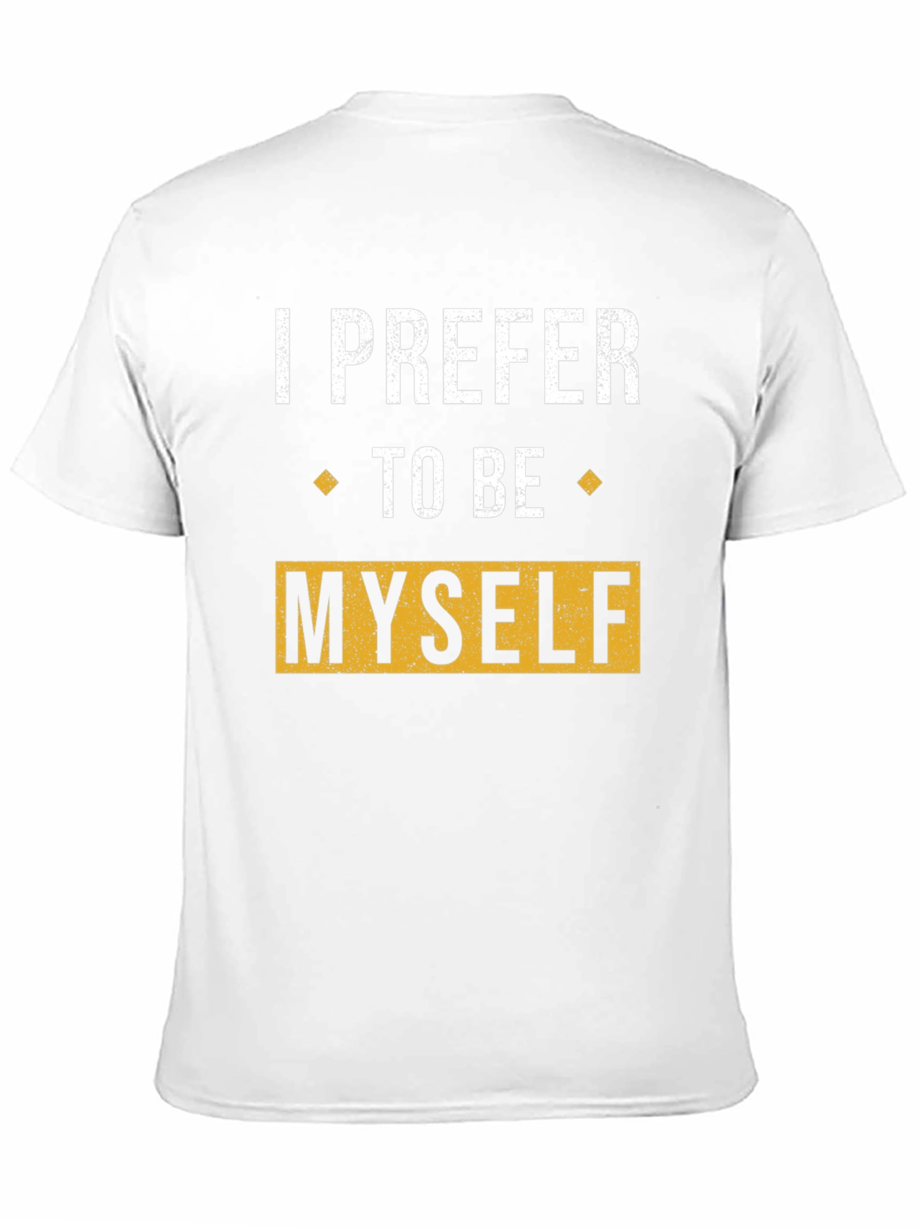 Black I Prefer To Be Myself Graphic T-Shirt view 11