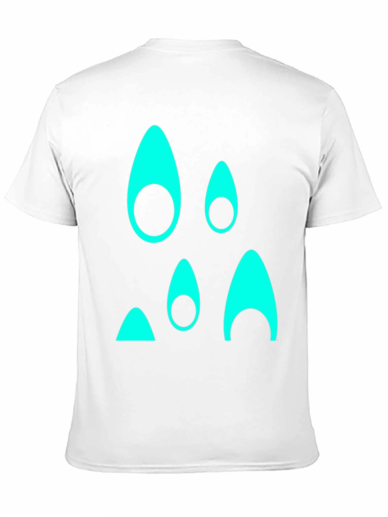 Black Funky Teal Graphic Black T-Shirt view 11