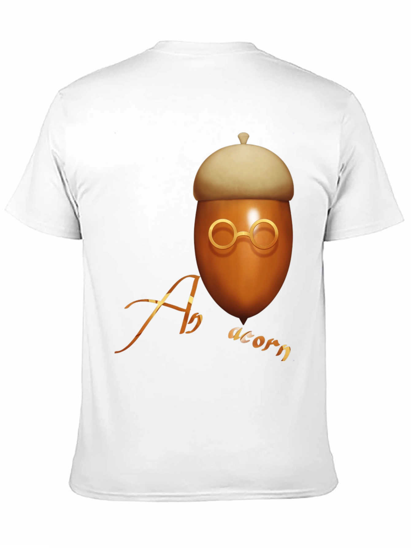 Black Acorn Graphic T-Shirt - Unique Design view 11