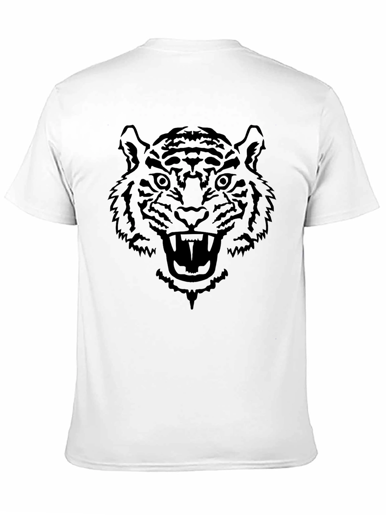 Black Bold Tiger Graphic Tee - Black view 11