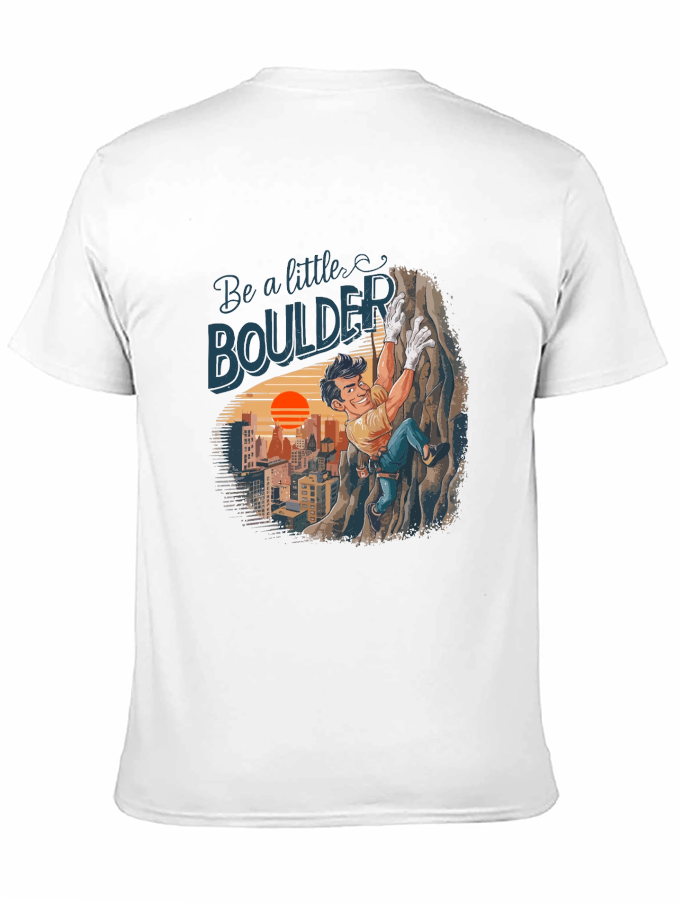 Black Be a Little Boulder Climbing T-Shirt view 11