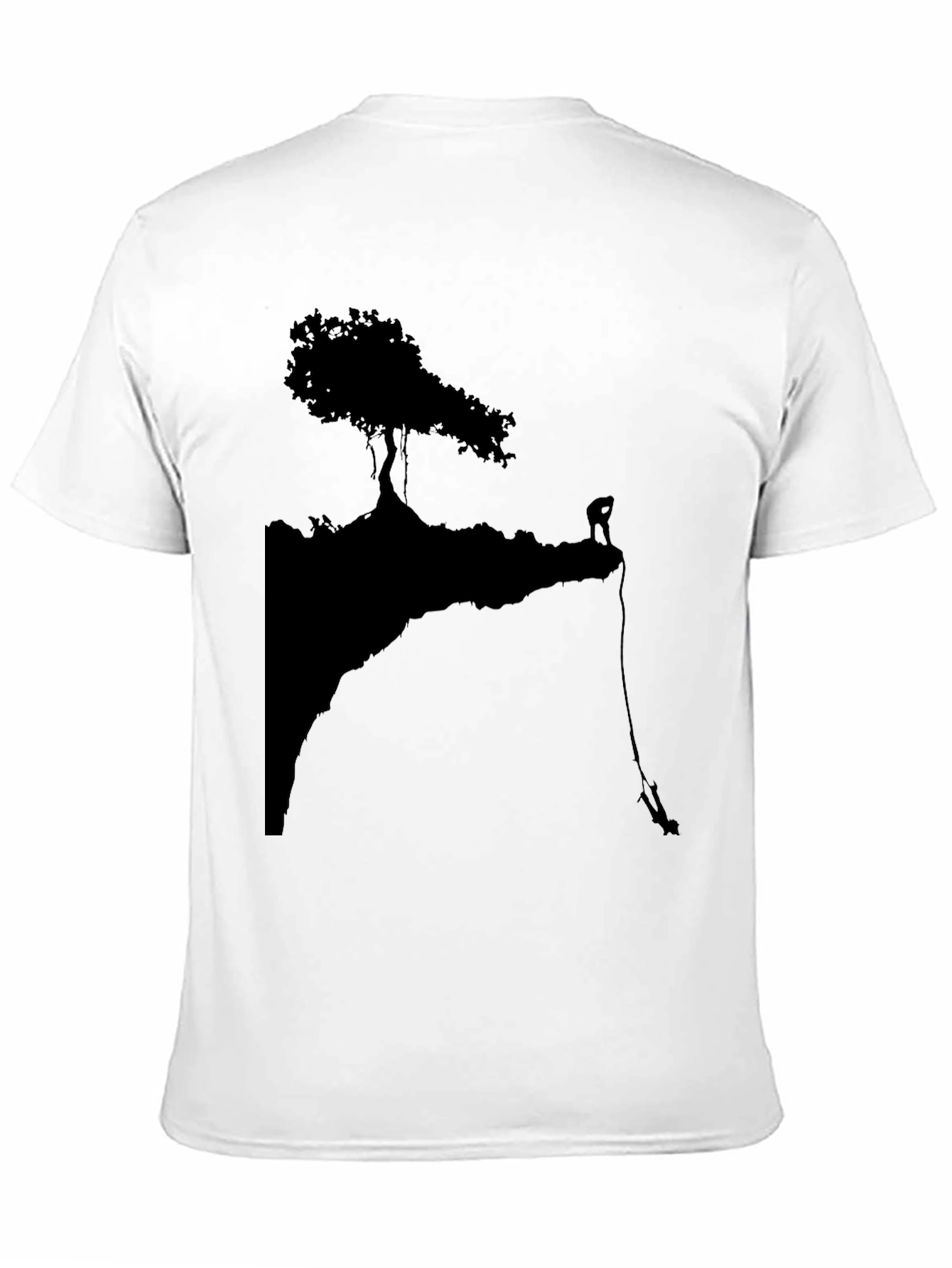 Black Silhouette Climber Graphic Tee - Black view 11