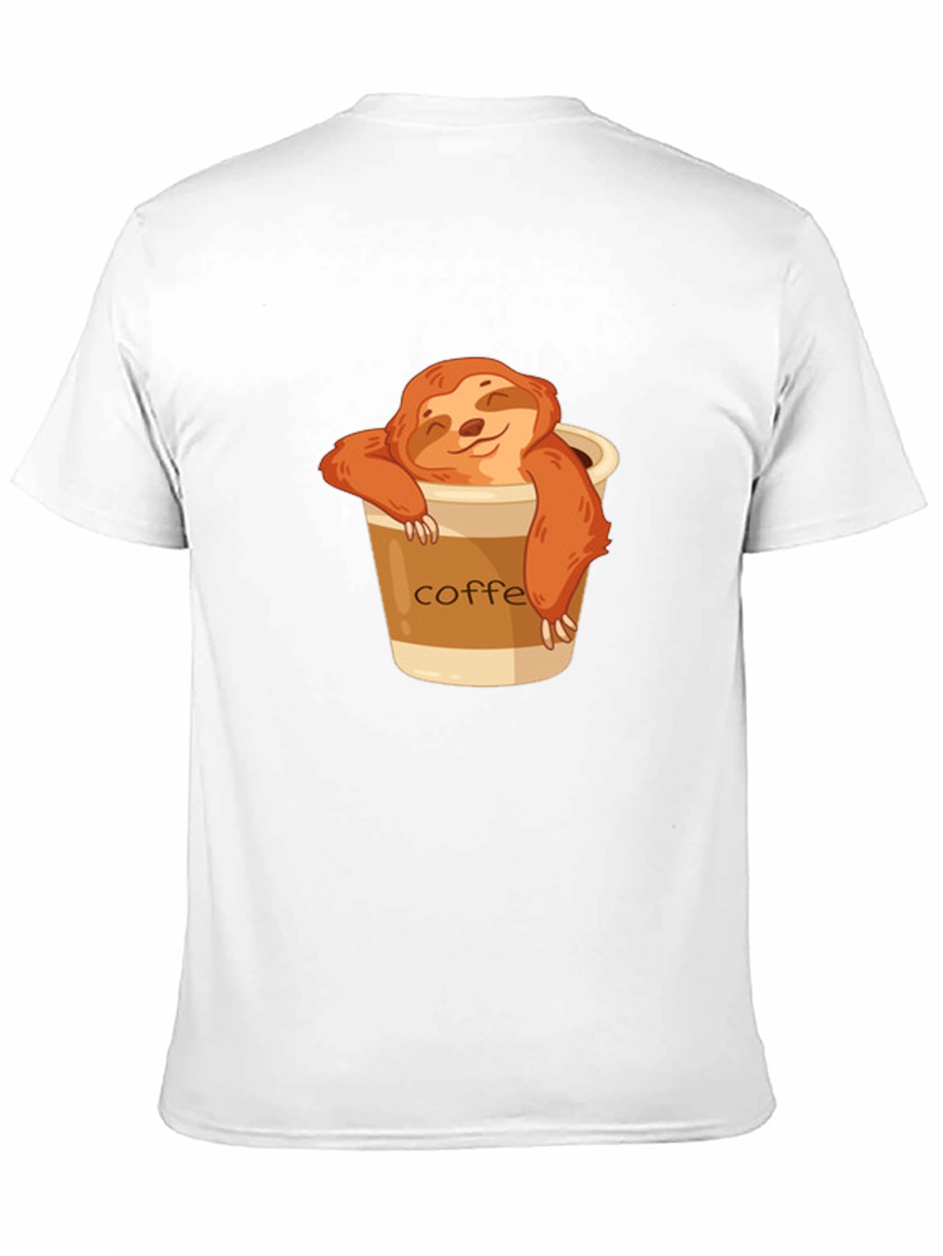 Black Sloth Coffee T-Shirt - Relaxed & Cute view 11