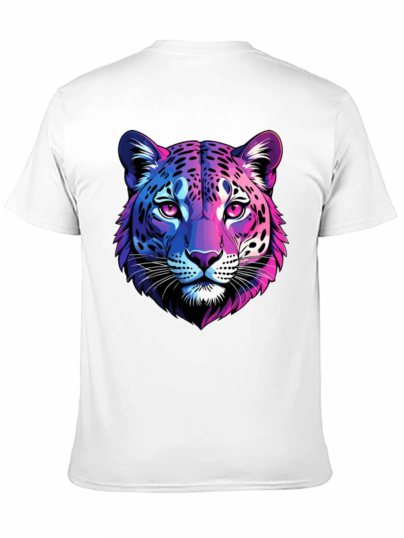Black Neon Leopard Graphic Tee - Men's Black T-Shirt view 11