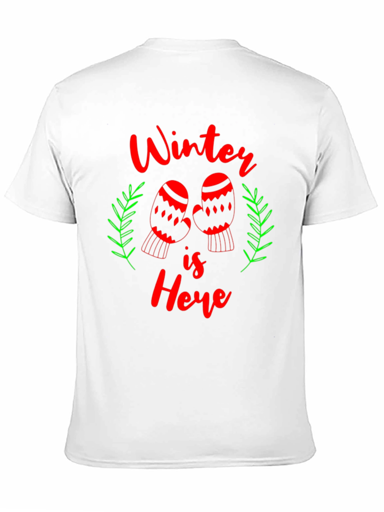 Black Winter is Here Holiday T-Shirt view 11