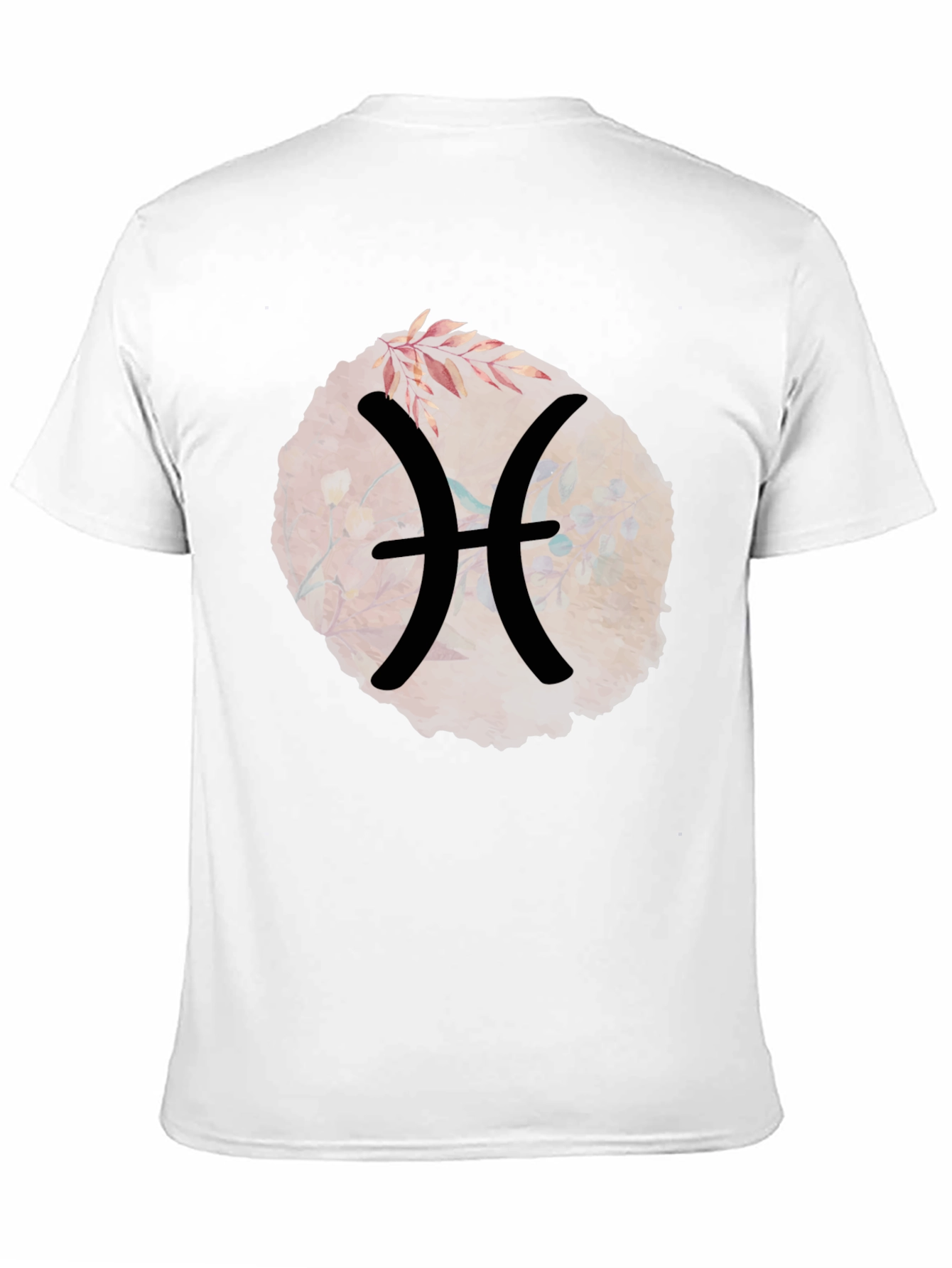 Black Pisces Zodiac Sign Graphic T-Shirt view 11
