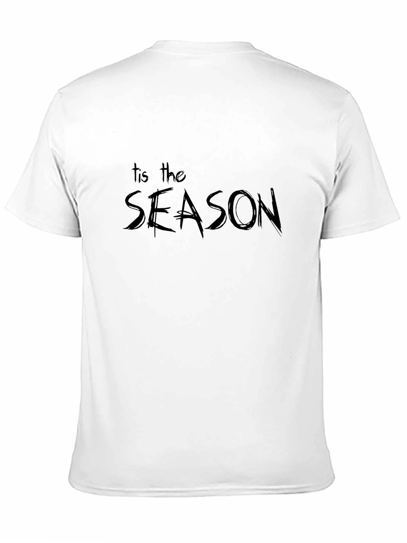 Black Tis the Season Graphic Tee - Black Holiday Shirt view 11