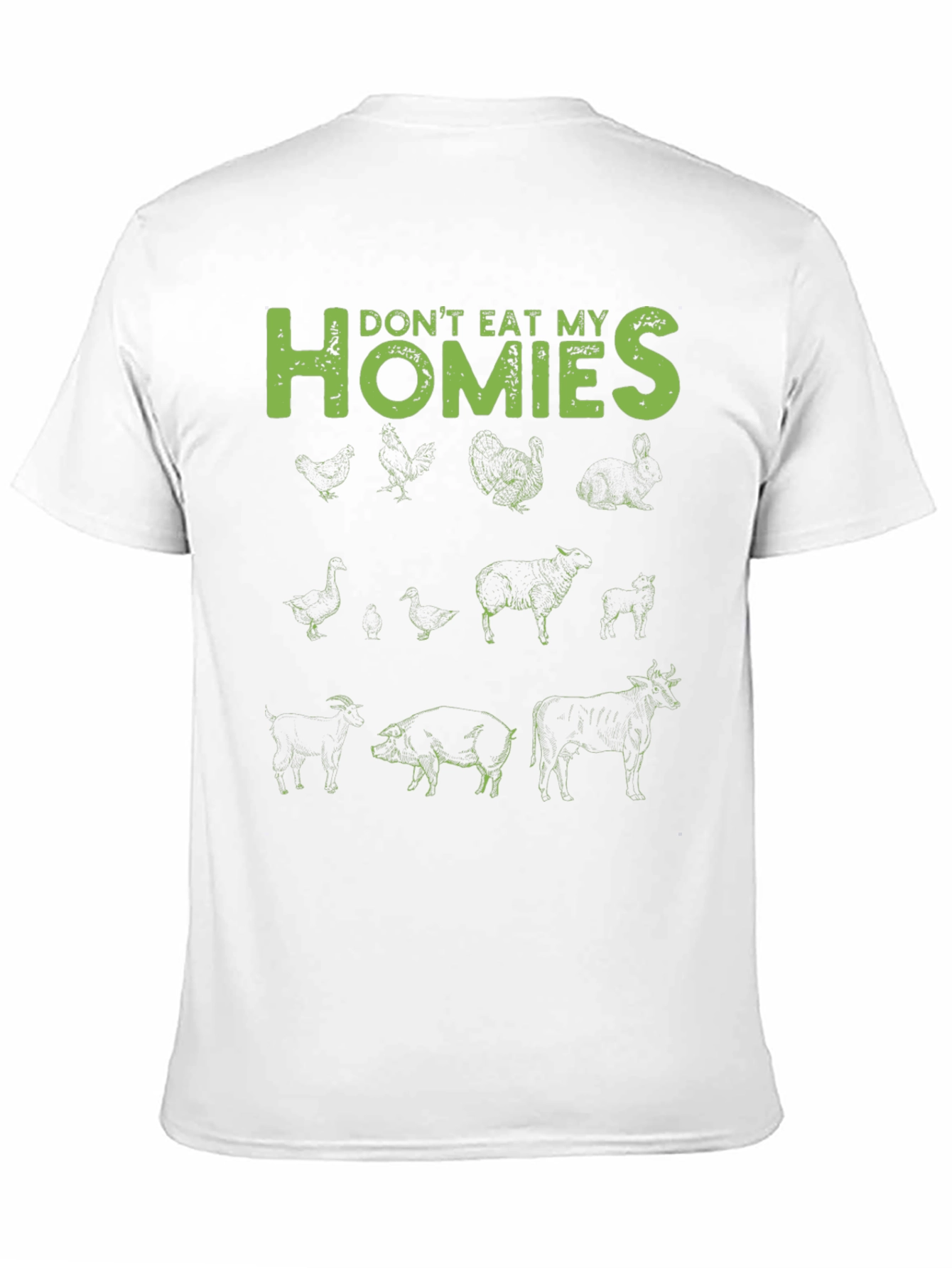 Don't Eat My Homies Vegan T-Shirt - 11