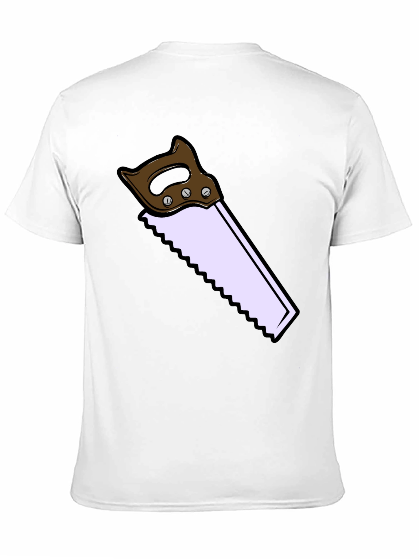 Black Novelty Saw Graphic T-Shirt - Black view 11