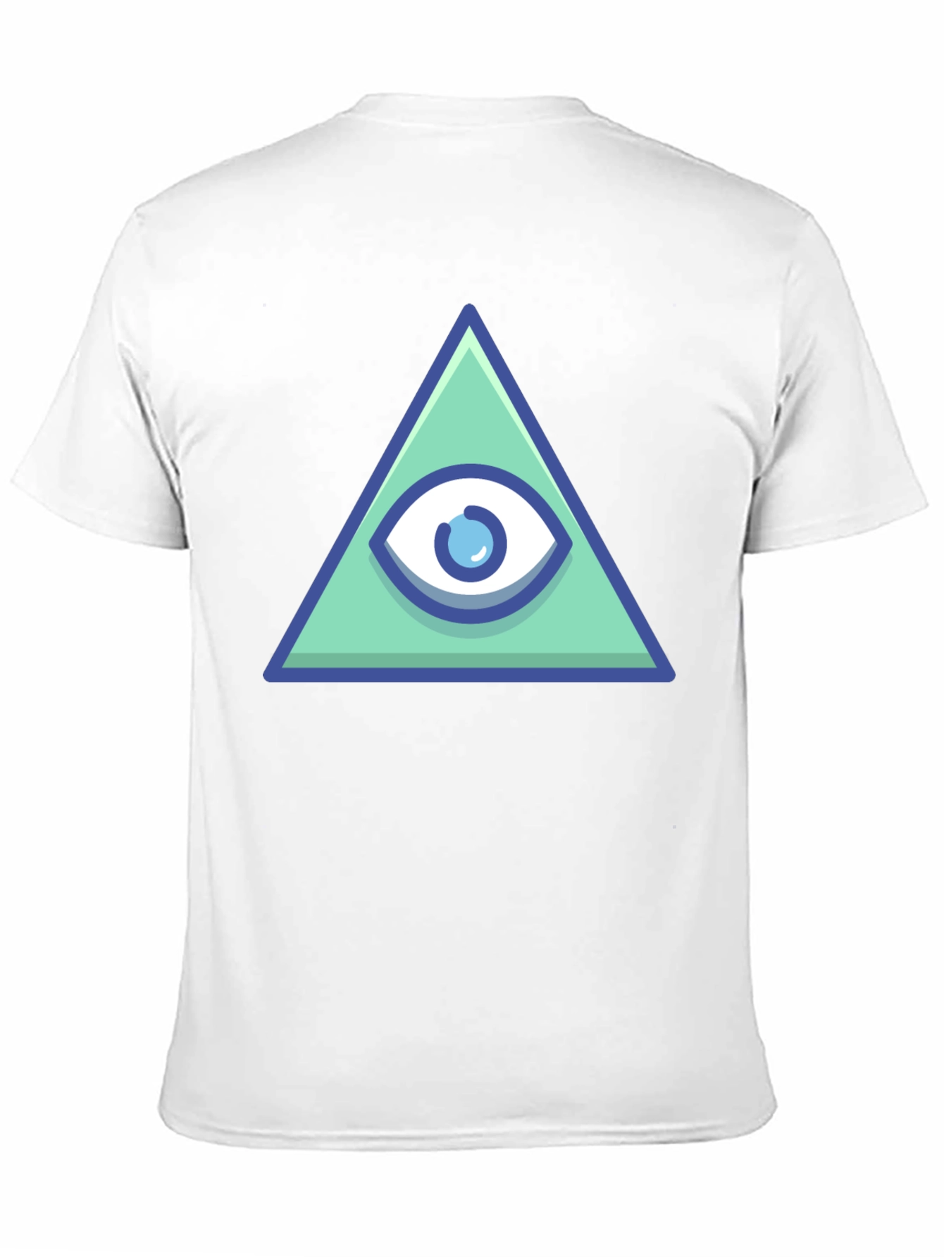 Black All Seeing Eye Pyramid Graphic Tee - Black view 11