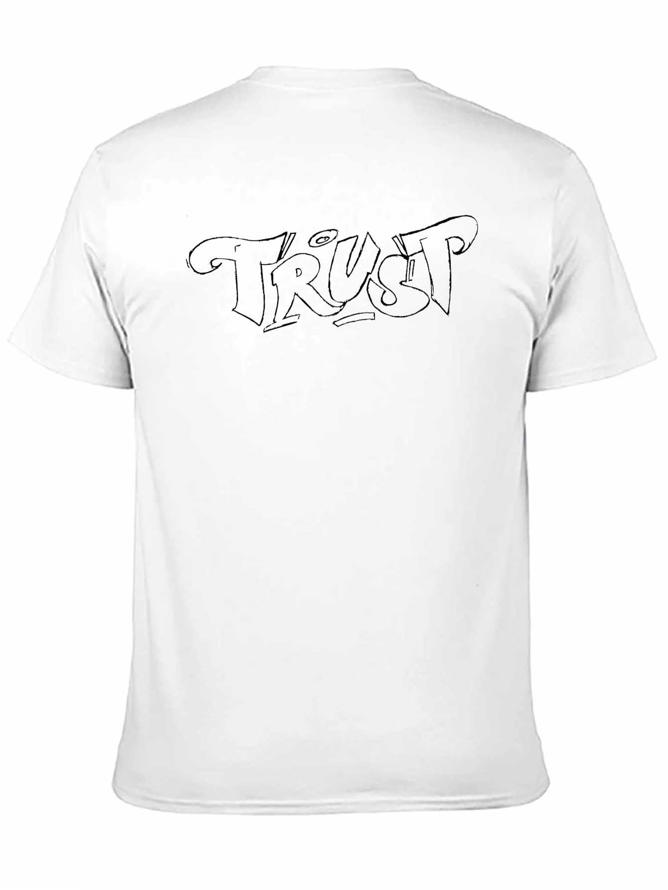 Trust Graphic Black T-Shirt - Casual Wear - 11