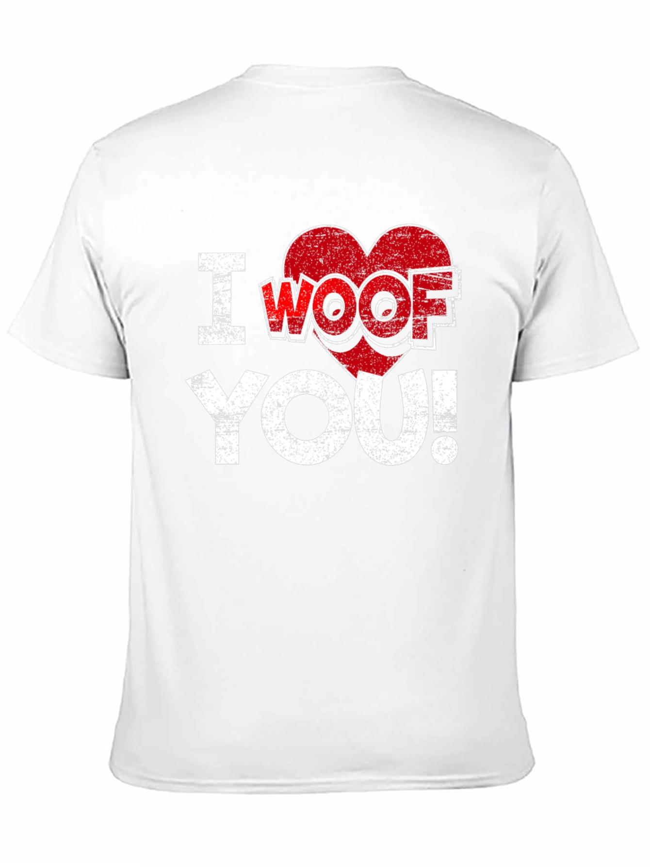 Black I Woof You T-Shirt - Funny Dog Lover Tee view 11