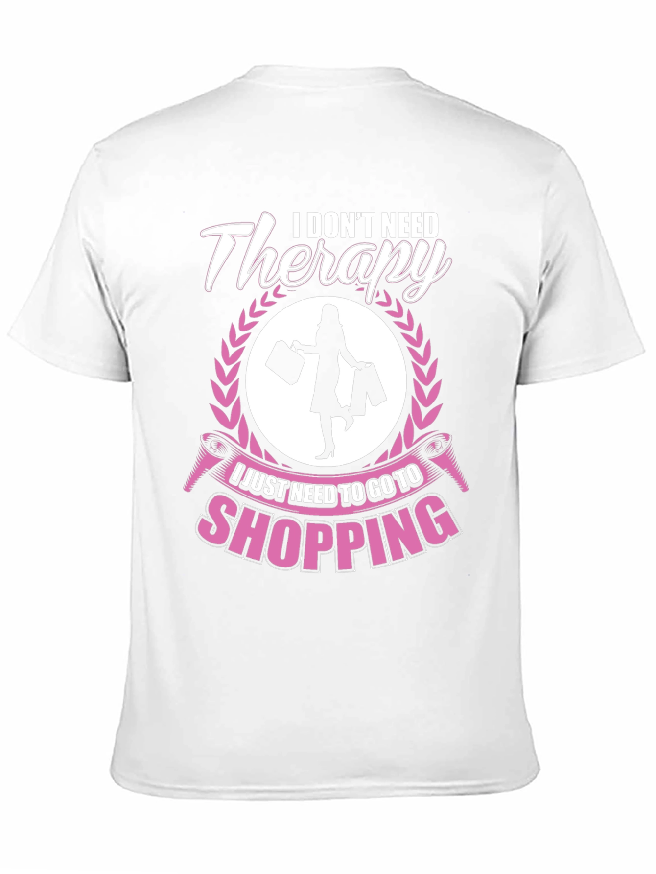 Black Shopping Therapy Tee view 11
