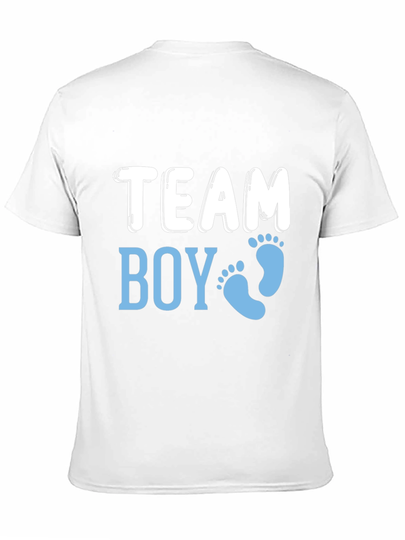 Black Team Boy Gender Reveal T-Shirt view 11