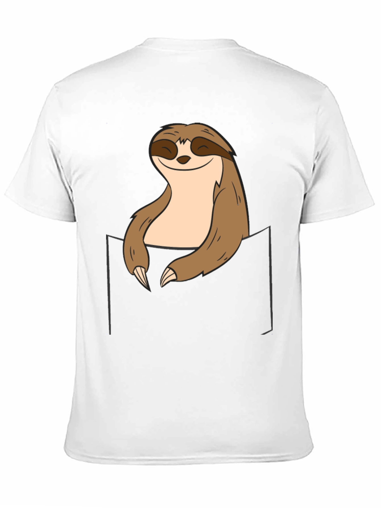 Black Sloth Pocket Graphic Tee - Relaxed Comfort view 11