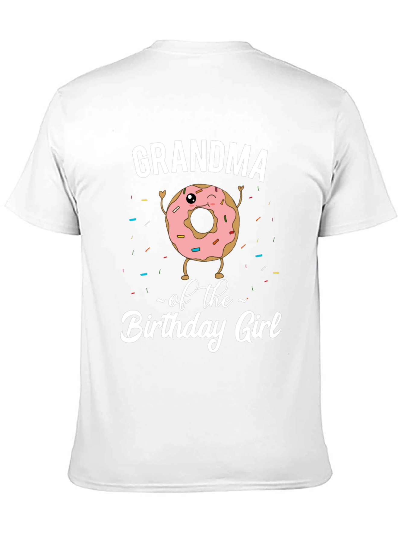 Black Grandma Birthday Girl Donut T-Shirt view 11