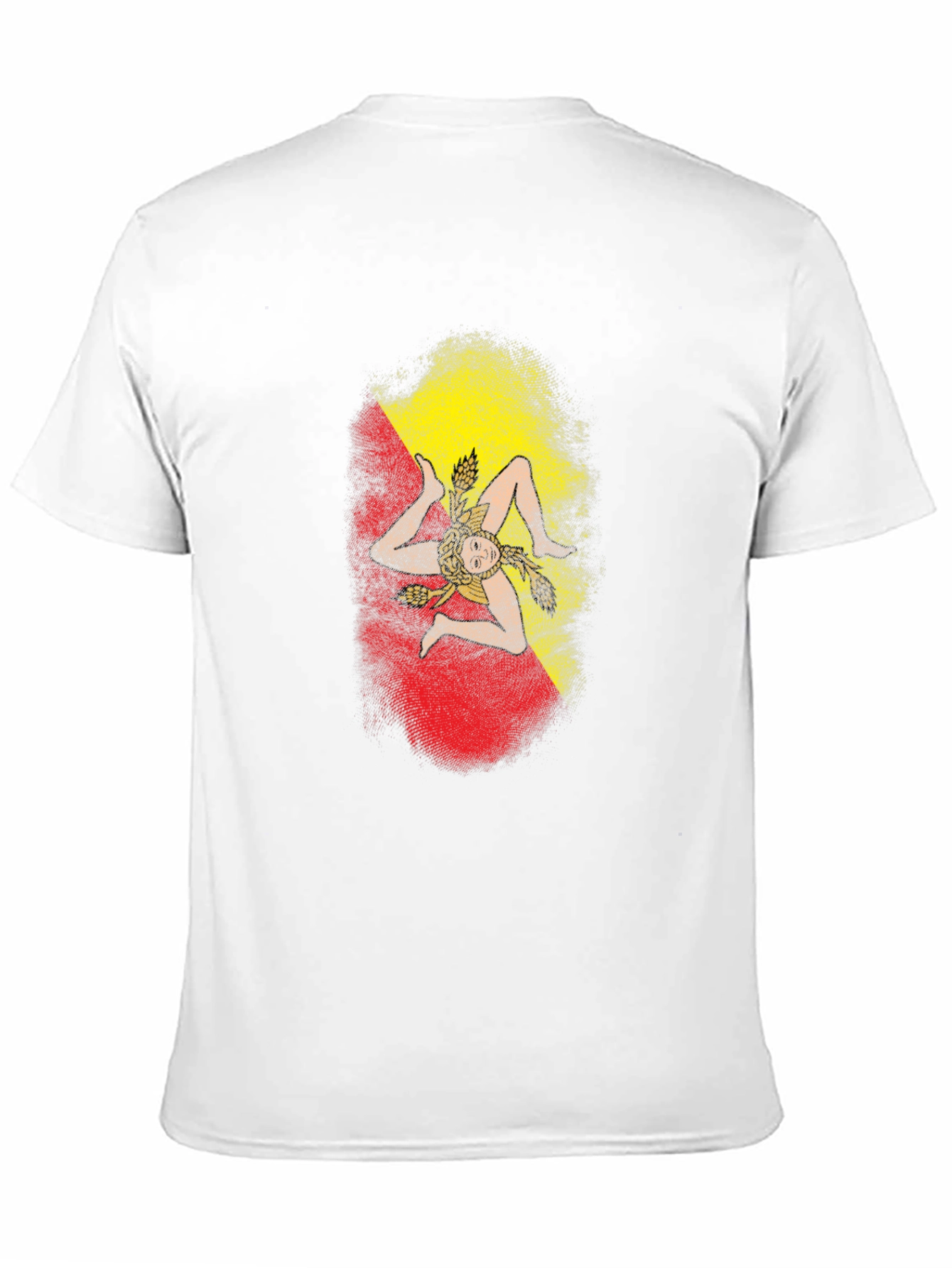 Black Sicily Flag Graphic Tee - Island Pride T-Shirt view 11