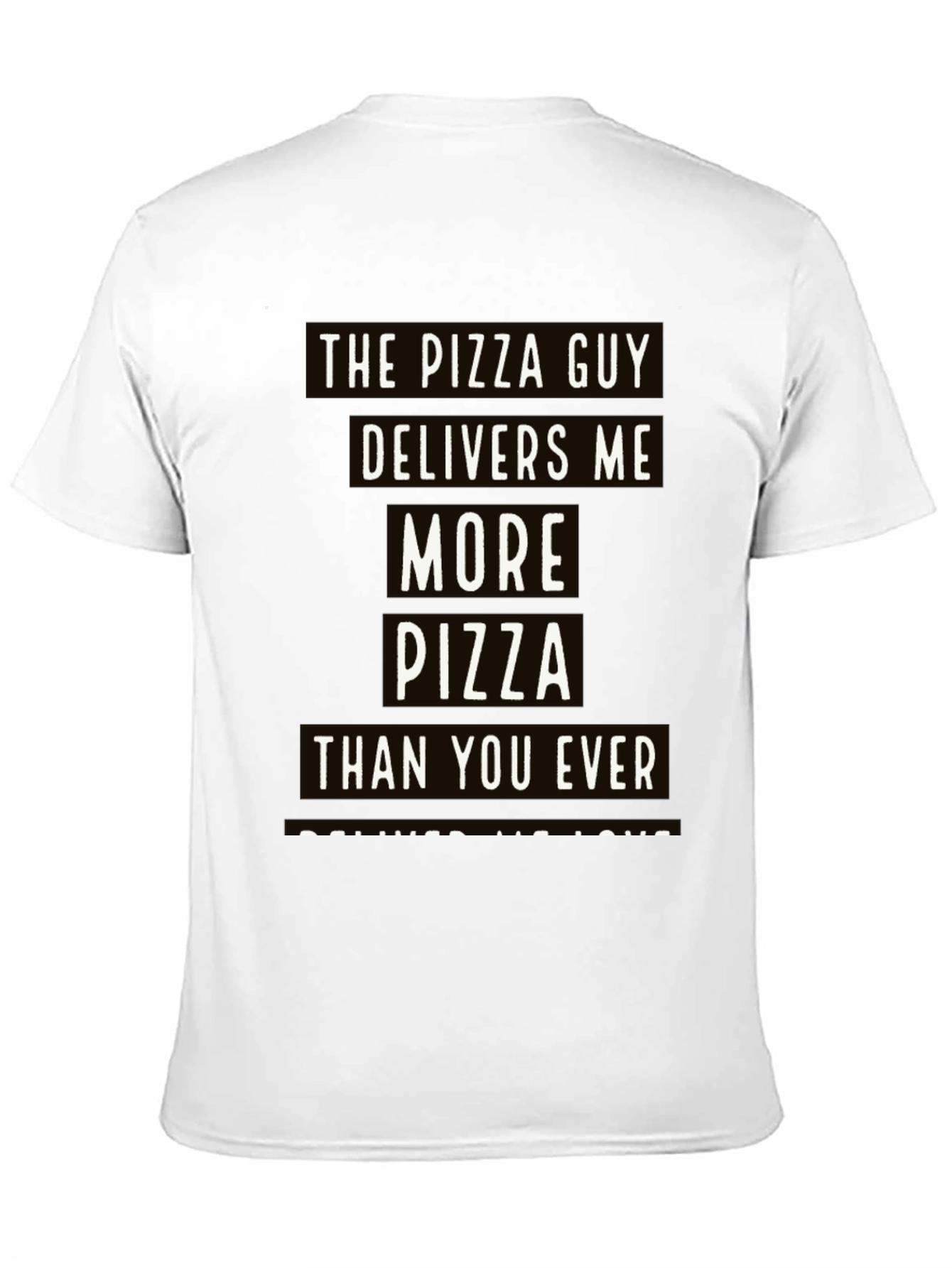 Black Pizza Guy T-Shirt: Delivers More Pizza Than You view 11