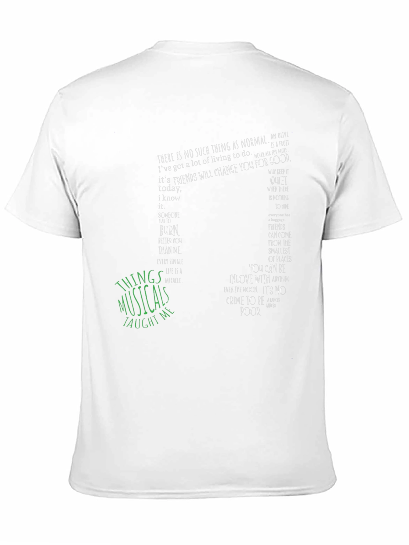 Black Musical Quote Graphic Tee - Unisex Soft Cotton T-Shirt view 11