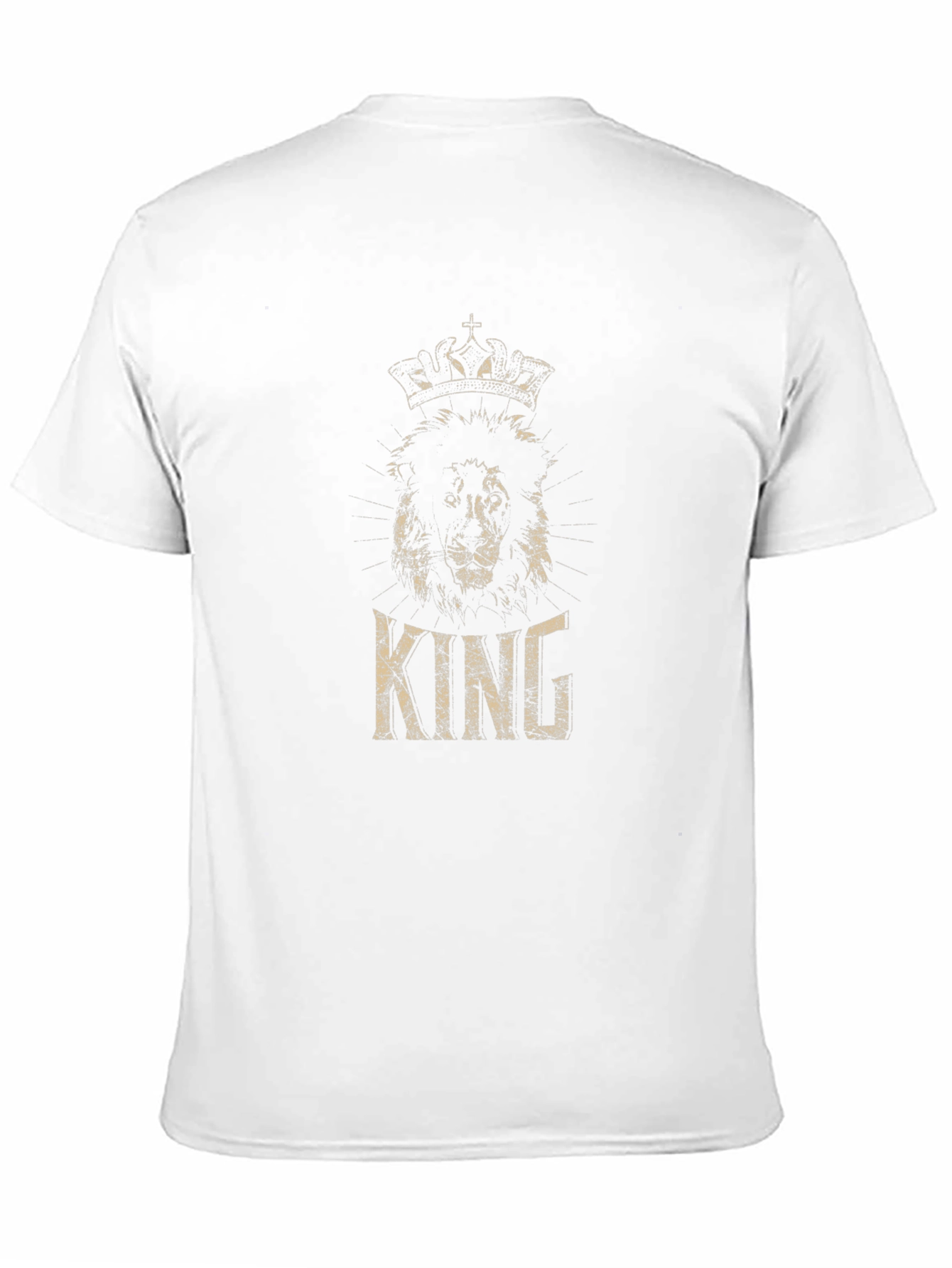 Black King Lion Crown Black T-Shirt view 11