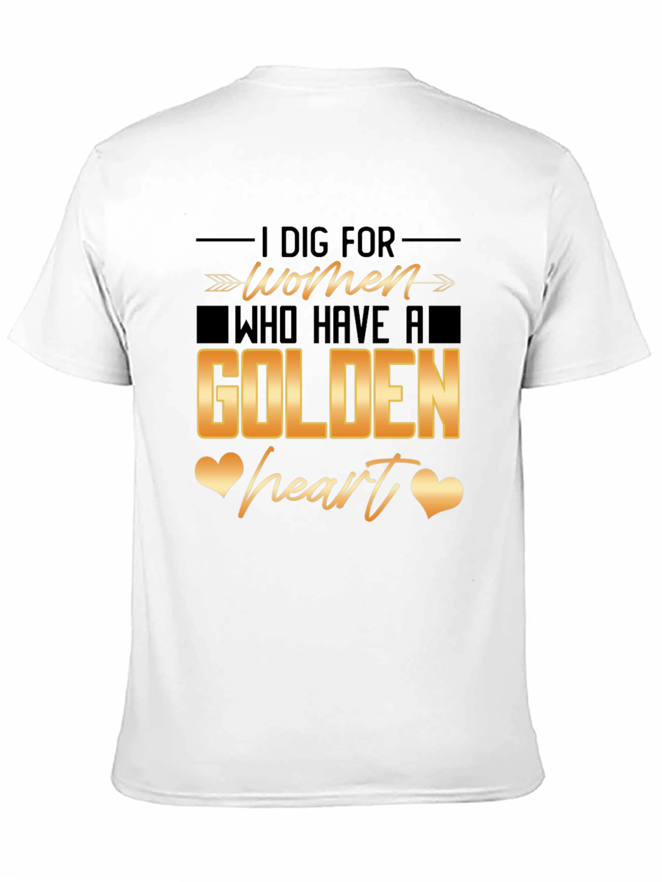 Black Golden Heart Women's Tee view 11