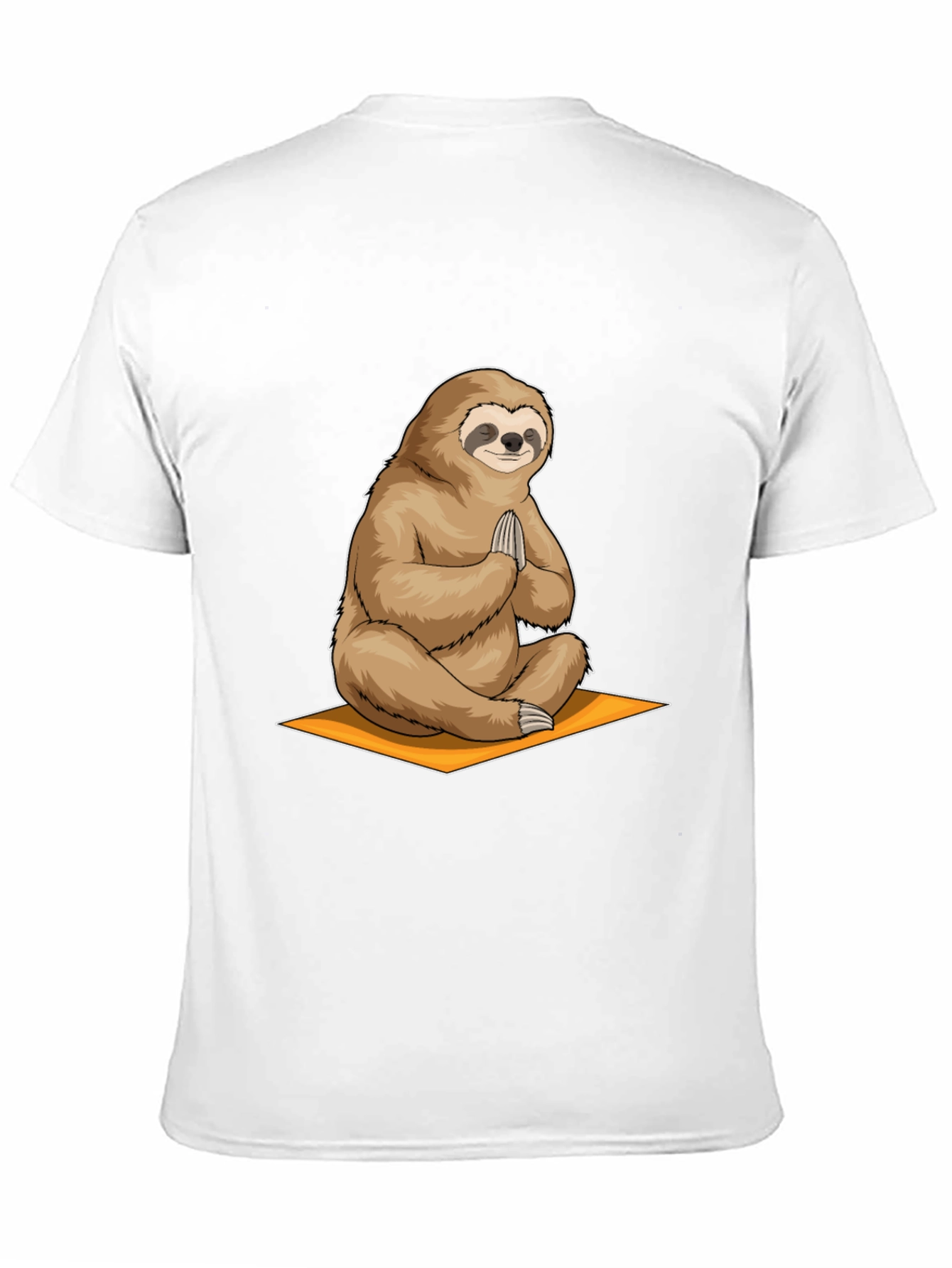Black Meditating Sloth Graphic Tee - Relaxation Shirt view 11