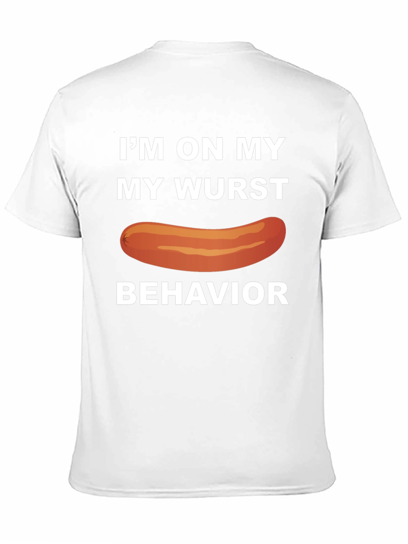 Black Wurst Behavior T-Shirt Funny Sausage Tee view 11