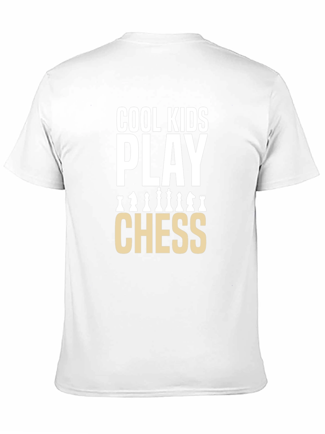 Black Cool Kids Play Chess Graphic T-Shirt view 11
