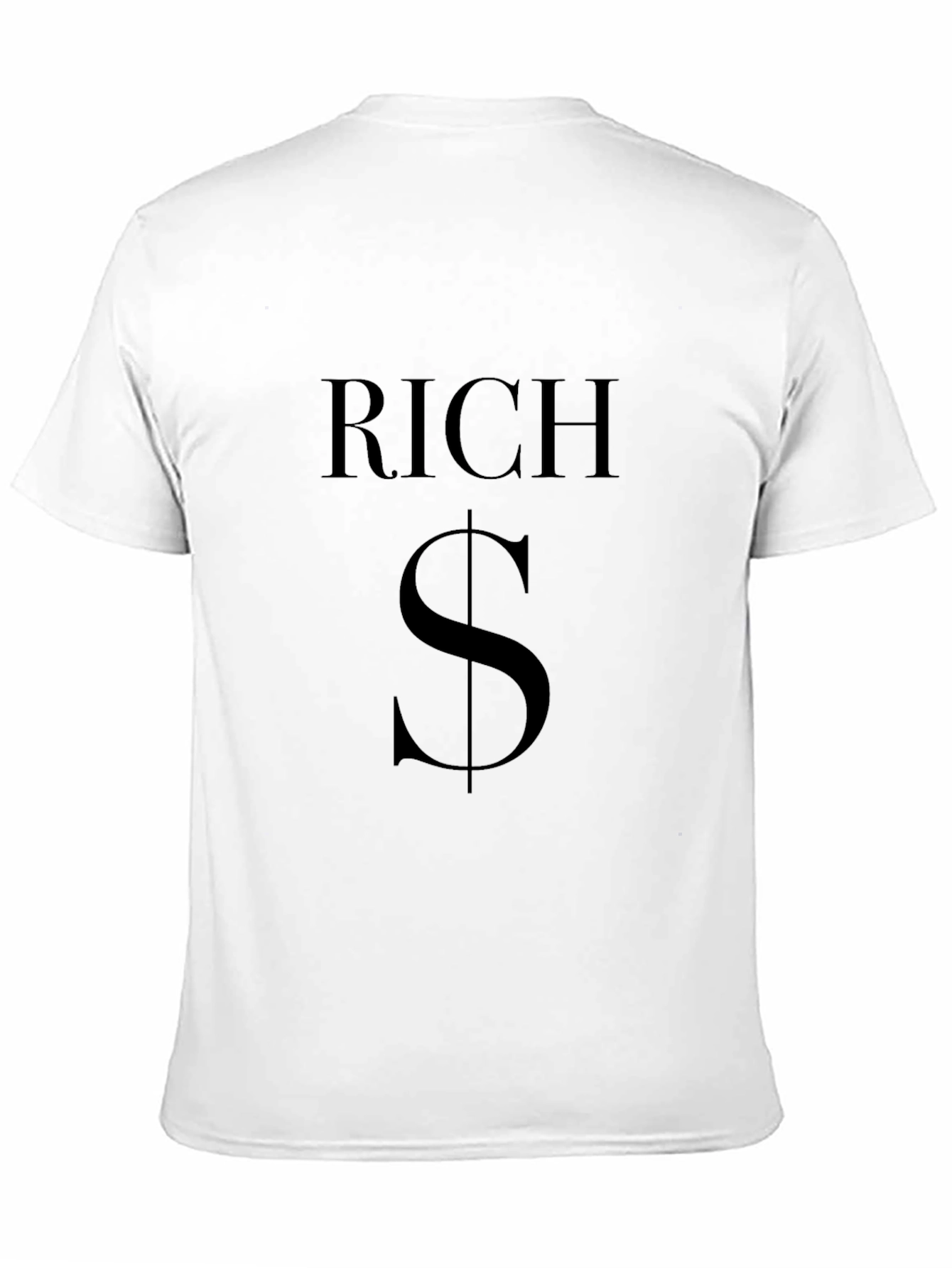 Black Rich Dollar Sign T-Shirt - Black Graphic Tee view 11