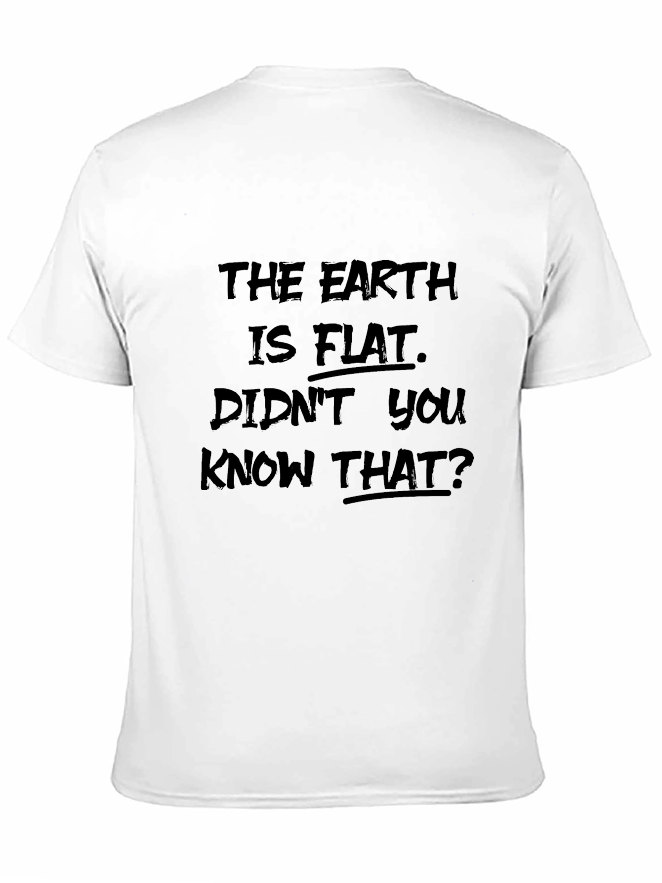 Black Earth is Flat Graphic Tee view 11
