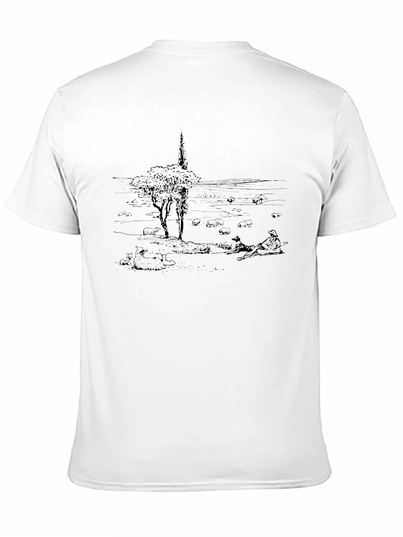 Black Artsy Black Graphic Tee view 11